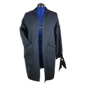 Solutions! Women's Blue Knit Duster Cardigan Sz: S